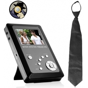 Wireless Spy Necktie Camera with Portable Recorder